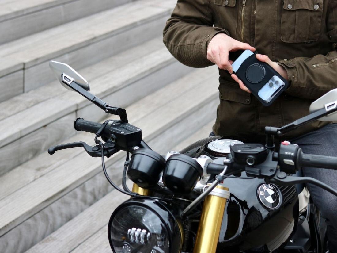 SHAPEHEART Support smartphone téléphone guidon de moto M pas cher 